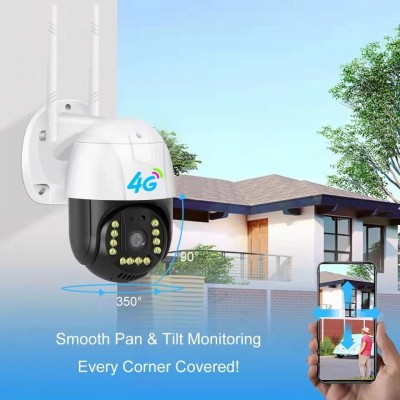 V380 4G无线WIFI监控摄像头 360度高清全彩夜视远程户外球机图4