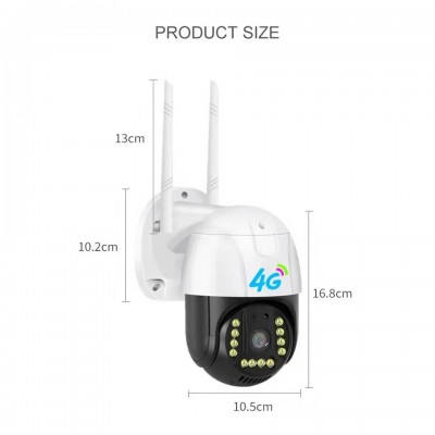 V380 4G无线WIFI监控摄像头 360度高清全彩夜视远程户外球机图3