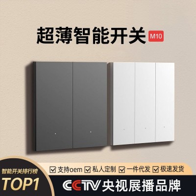 超薄智能开关支持小爱同学控制定时蓝牙双多控已接入米家 APP远程