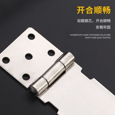 不锈钢锁扣3寸4寸5寸可带锁抽屉门搭扣柜子箱扣老式加厚门扣锁牌图3