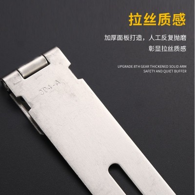 不锈钢锁扣3寸4寸5寸可带锁抽屉门搭扣柜子箱扣老式加厚门扣锁牌图4