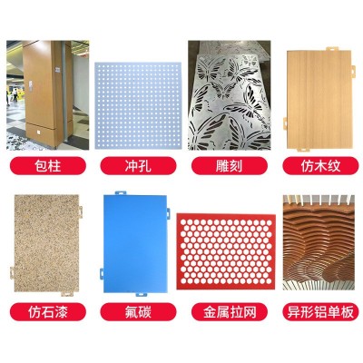 吊顶天花建材铝单板氟碳铝单板幕墙外墙门头装饰冲孔镂空蜂窝铝板图3