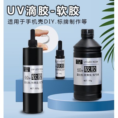 小樱UV滴胶软胶高透时光宝石速干跨境水晶滴胶树脂胶手工DIY饰品图2
