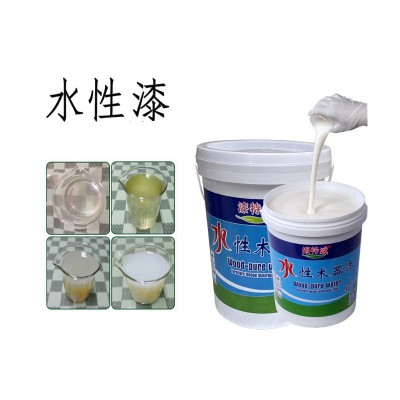 双组份水性漆木器家具2H高硬度耐水耐烫透明白色水性油漆涂料厂家图5