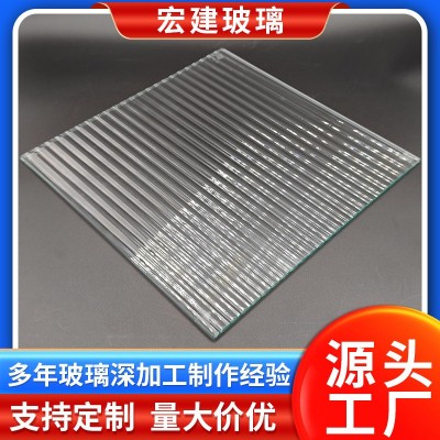 普白长虹玻璃厂家批发 长虹钢化夹胶玻璃 石头纹水波纹压花玻璃
