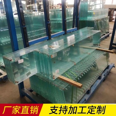 厂家直透明钢化玻璃 深切钢化玻璃打孔 弯钢化玻璃裁做