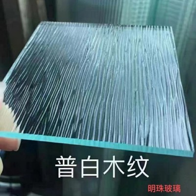 长虹压花玻璃隔断屏风水波纹瓦楞立体条纹钢化艺术玻璃图3