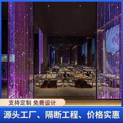 厂家批发玻璃发光屏风隔断亚克力内雕光电隔断屏风激光内雕玻璃图5