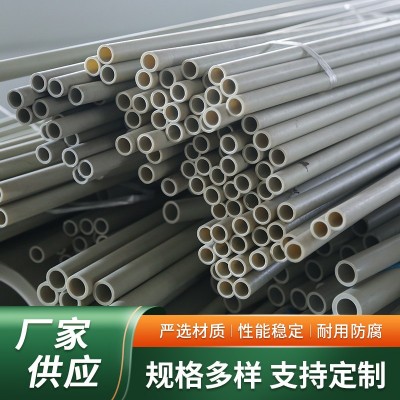 供应pph管道聚丙烯管PPH管材大口径PPH管PPH阻燃管塑料管道图2