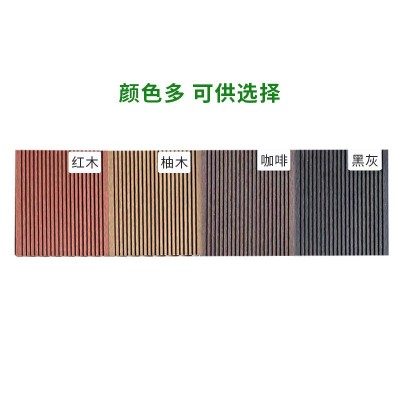 条纹塑木地板户外别墅庭院阳台花园防腐木工程栈道改造木纹环保板图3