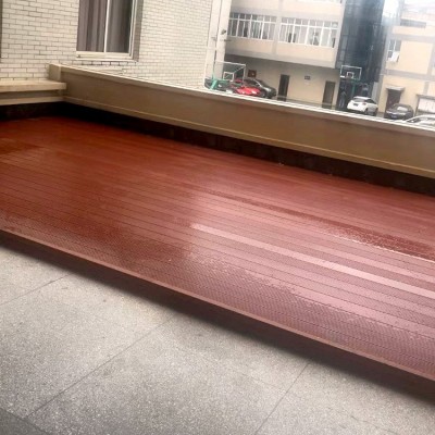 厂家现货户外木塑地板实心塑木地板园林景观工程户外重竹地板批发图2