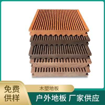 厂家现货户外木塑地板实心塑木地板园林景观工程户外重竹地板批发