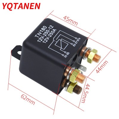 250A转换型汽车继电器 12V24V五脚大电流 启动继电器图2