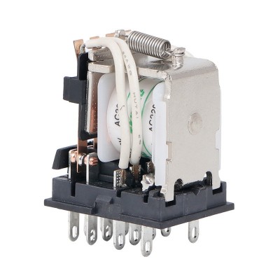 泰明小型中间继电器HH54P配DYF14A底座14脚4组DC12V24VAC220V图5