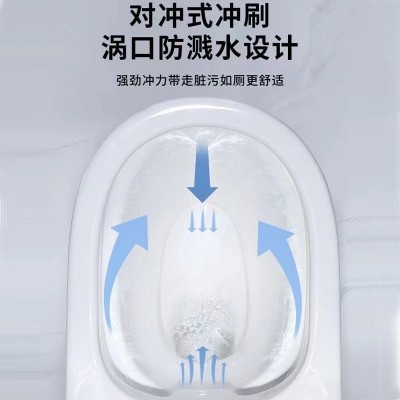 马桶坐便器家用虹吸式酒店工程厂家批发节水静音座便卫生间卫浴图3
