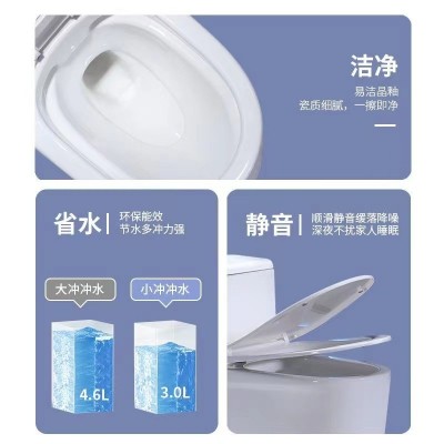 马桶坐便器家用虹吸式酒店工程厂家批发节水静音座便卫生间卫浴图2