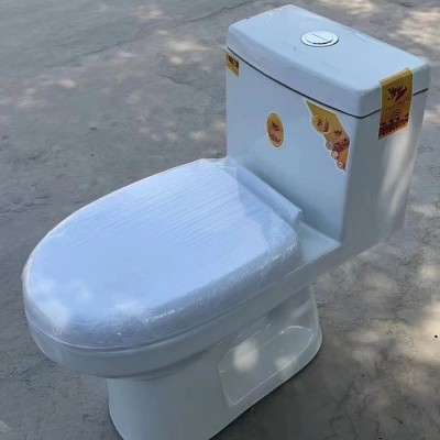 连体式虹吸马桶工程款陶瓷家用小户型马桶卫生间抽水马桶坐便器