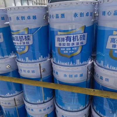 高弹彩色有机硅防水涂料外墙防水涂料 有机硅橡胶防水涂料图4