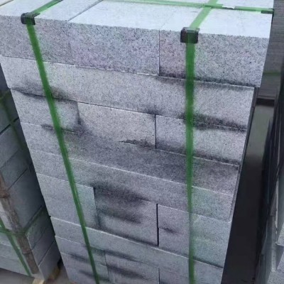 广场地铺 火烧面荔枝面芝麻白花岗岩石材 园林建筑 不易开裂变形图5