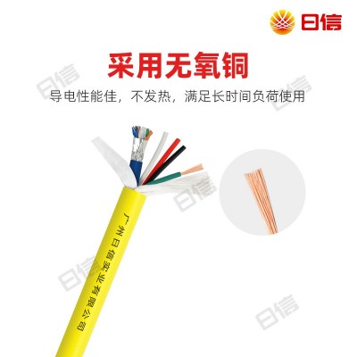 日信多芯定制线网线带电源一体监控视频二合一复合线综合一体线图2