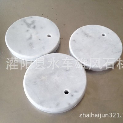 白色大理石工艺品 衣帽架工艺品展示底座 大理石板房摆件工艺品图2
