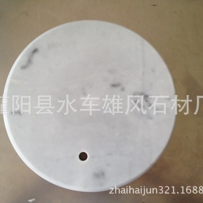 白色大理石工艺品 衣帽架工艺品展示底座 大理石板房摆件工艺品图3