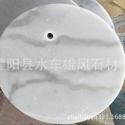 白色大理石工艺品 衣帽架工艺品展示底座 大理石板房摆件工艺品图4