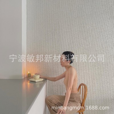 菲森绿众新材同款大板工厂供货大尺寸装饰板软板柔性布纹石图4