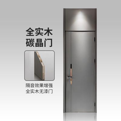 厂家批发实木门室内平开隔音复合家装生态门简约轻奢卧室房间门图5