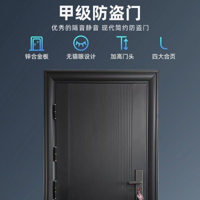 厂家家用防盗门 出租房宿舍进户公寓门 隔音安全入户门子母防盗门图3