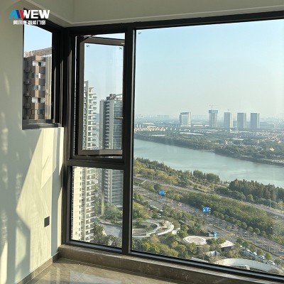 家用落地门窗客厅小户型封阳台隔音隔热卧室平开窗铝合金别墅图2