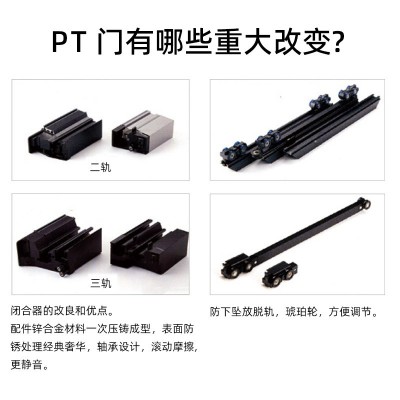 工厂直销PD门平开推拉一体卫生间折叠推拉门PT无轨厨房门图3