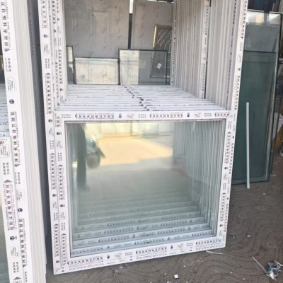 定制产品塑钢窗推拉窗厂家批发白色金刚网纱窗 平开窗户口铝合金图2