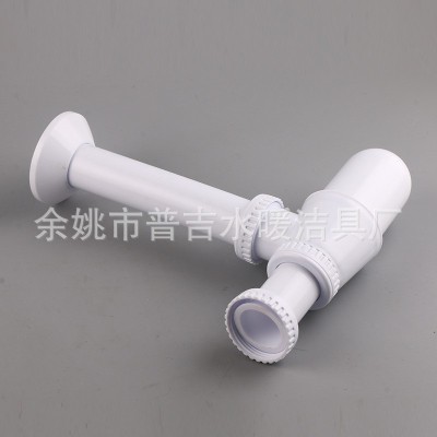 余姚厂家现货供应塑料隔水下水管小便斗墙排下水防臭隔水兰花下水图2