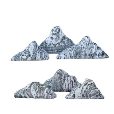 天然黑色灰色烁石水洗石铺路石庭院造景小石子庭院装饰图5