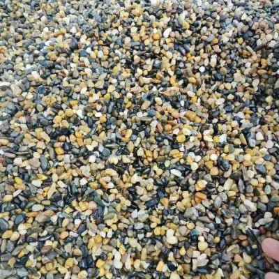 现货彩色水洗石天然原色碎石子多色可选规格多样水磨石骨料磨圆图5