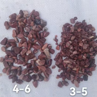 现货彩色水洗石天然原色碎石子多色可选规格多样水磨石骨料磨圆图3