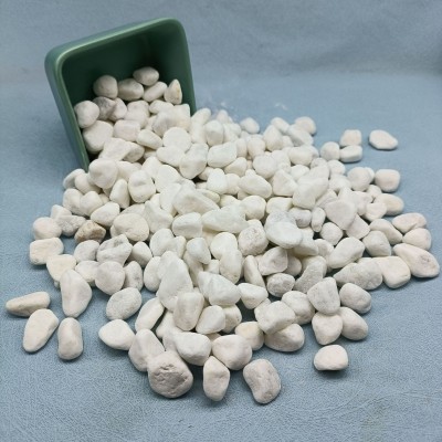 现货直发白沙 白石子造景多肉铺面用汉白玉石子图3