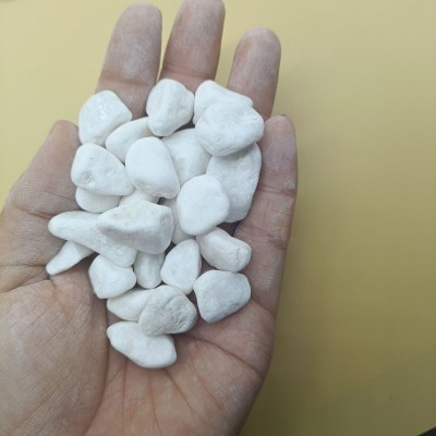 白石子厂家直发庭院造景白石子鹅卵石养花专用石子图5