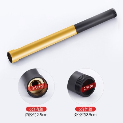 淋浴花洒加长管连接升降杆延长加高管花洒配件方形圆形直管 加长杆图2