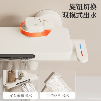 局部铜挂墙式冷热水龙头套装 独立式浴缸专用配款 LT001图2