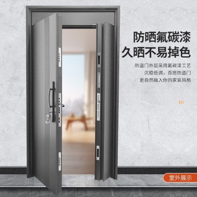 入户门防盗门家用别墅大门进户门子母门入户门智能密码门业厂家图2