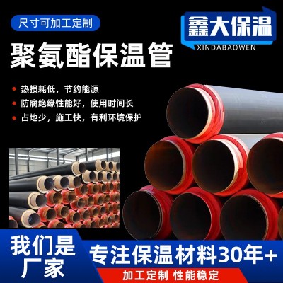 高密度聚乙烯保温管预制地埋发泡管聚氨酯直埋式保温管厂家定制图3