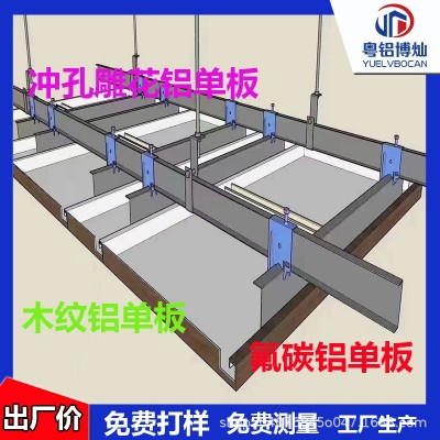 幕墙白色氟碳铝单板冲孔雕花镂空雨棚铝板办公楼商场厂家直销图4