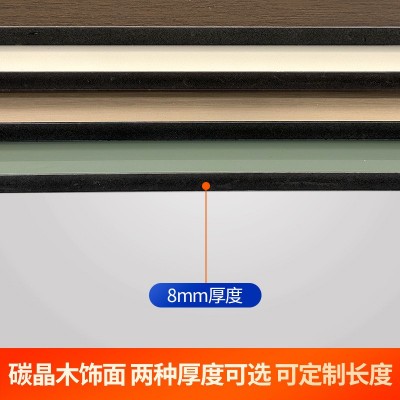 厂家直供竹炭供挤木饰面碳晶板竹木木饰面家装工装防火免漆木饰面图3