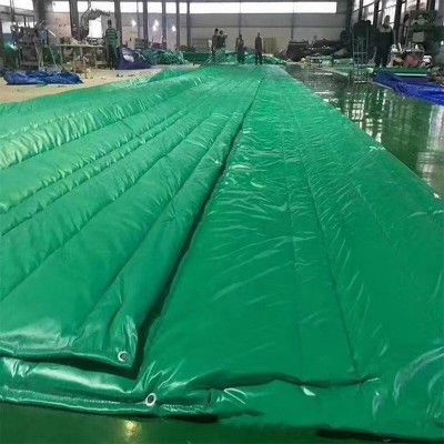 工程保温被防火阻燃养殖场蔬菜大棚被防雨加厚保温篷布桥梁岩棉被图3