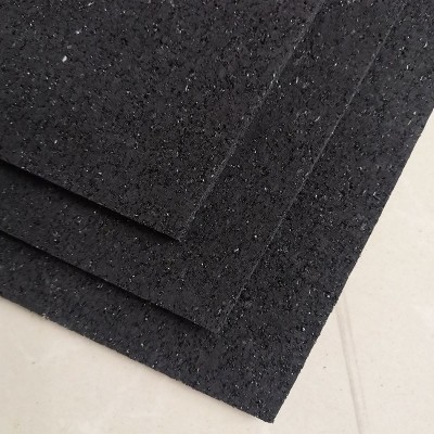 黑色聚氨酯橡胶隔音垫5厚地面减震垫b1防火5mm聚氨酯橡胶隔声卷材图2