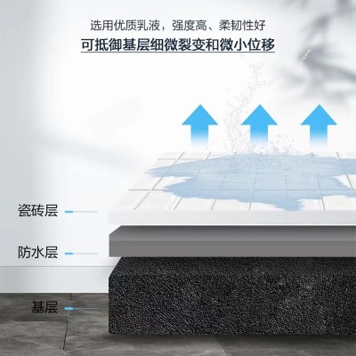 丙烯酸厨卫墙面阳台水池防水防漏防霉柔性刚性通用型防水涂料图4