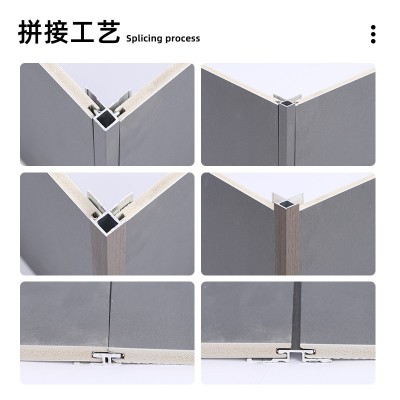 供应木饰面板格栅金属条同色模块化宽度开槽包覆同色防水轻奢风格图4