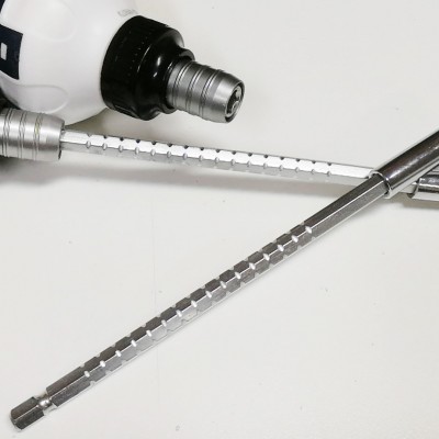 莱仕 铬钒钢批杆组套螺丝刀盎状柄棘轮伸缩螺丝批8件套 十/一字梅图4